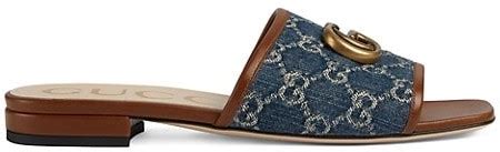 gucci sandals 2023|gucci jolie denim flats sandals.